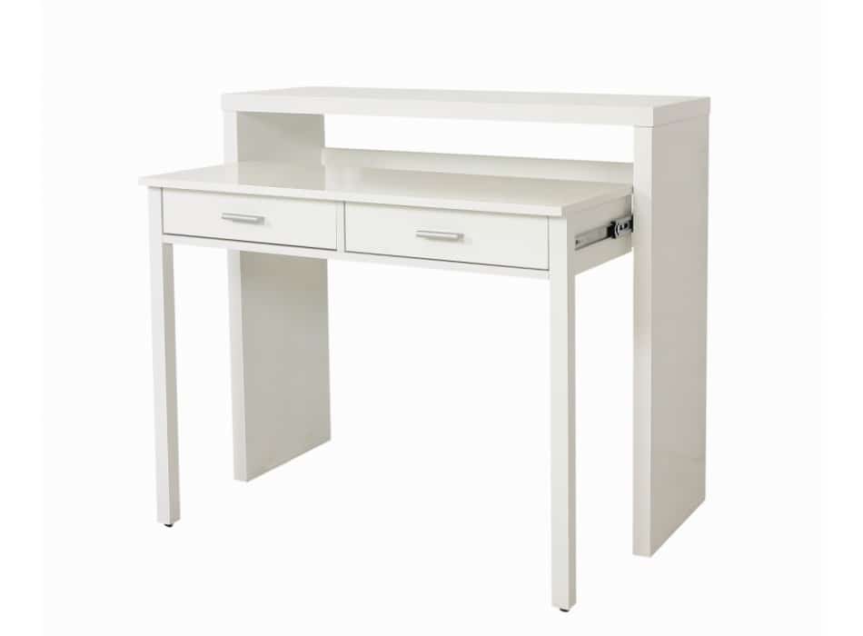 bureau console tiroir