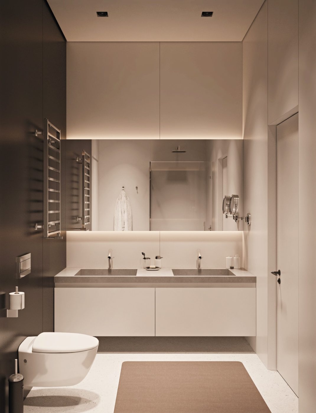 欧式家装浴室台盆柜效果图 – 设计本装修效果图
