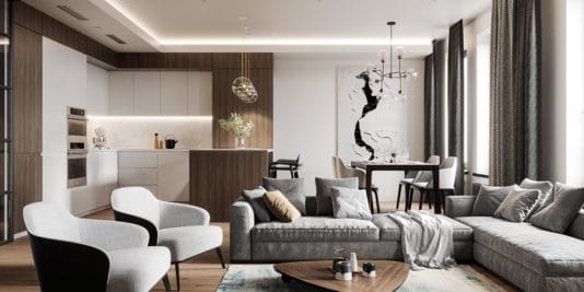 Visite d’un appartement au style glamour moderne sophistiqué Visite d’un appartement au style glamour moderne sophistiqué