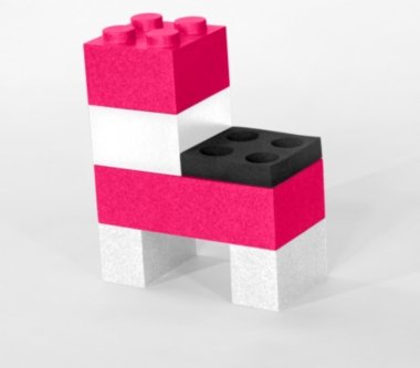 Déco Lego Ô Comme 3 Pommes présente sa chaise enfants Lego Déco Lego Ô Comme 3 Pommes présente sa chaise enfants Lego