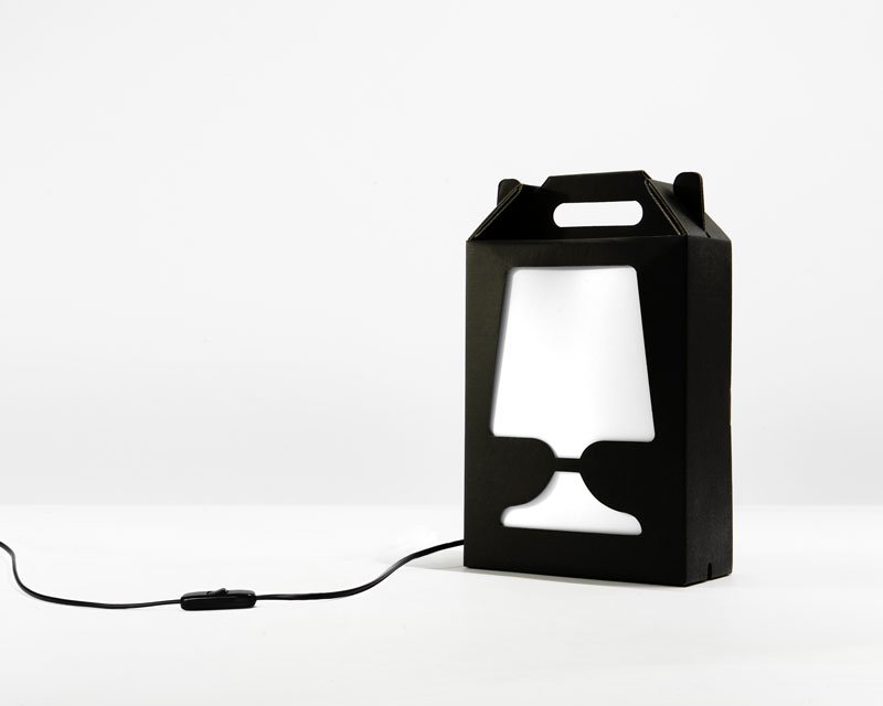 Flamp Noire lampe à poser originale Flamp Noire lampe à poser originale