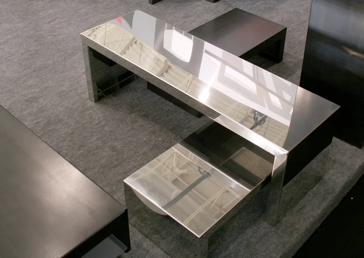Tables basses originales - Small Inox de Maurizio Peregalli Tables basses originales - Small Inox de Maurizio Peregalli
