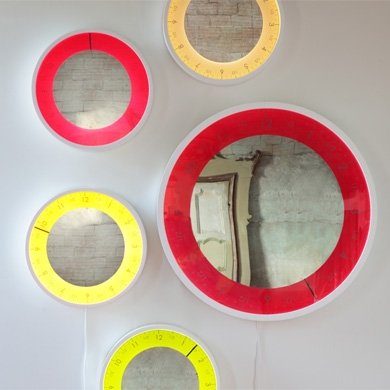 Miroirs design - Solo Ora l’horloge à une aiguille Miroirs design - Solo Ora l’horloge à une aiguille
