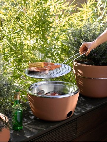 hot-pot bbq : barbecue et pot à fleur hot-pot bbq : barbecue et pot à fleur