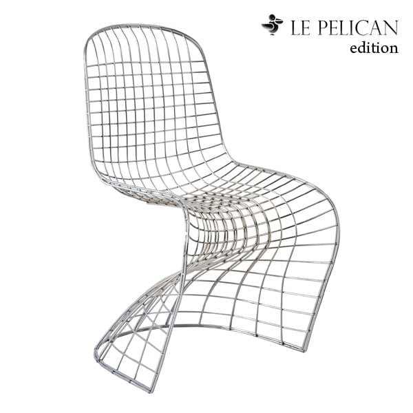 La chaise en métal Pantoia by Le Pelican Edition La chaise en métal Pantoia by Le Pelican Edition