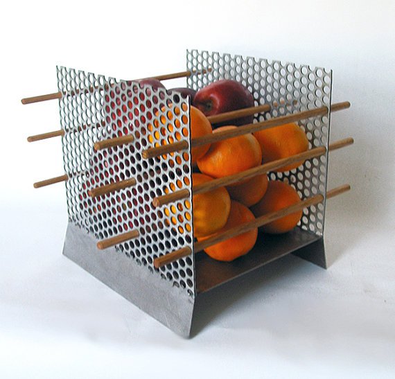 il_570xN.304167135 Modern Fruit Bowl 'Apples and Oranges' series