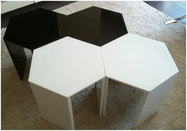 table basse modulable acrylique