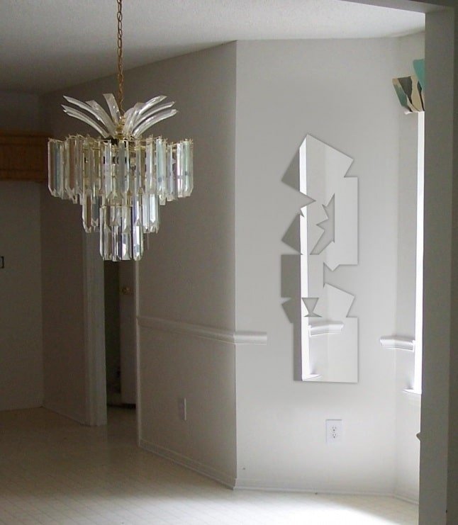 Miroir design carré en acrylique Miroir design carré en acrylique