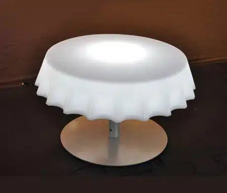 table basse capsule lumineuse Fizz Gianni Arnaudo