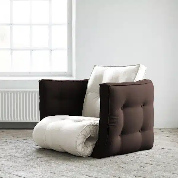 Fauteuils convertibles : le fauteuil matelas Dice