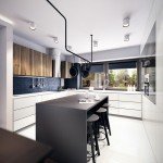 Deco cuisine noir blanc bois