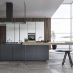 Déco cuisine noir blanc bois