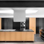 Déco cuisine noir blanc bois