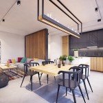 Deco cuisine noir blanc bois