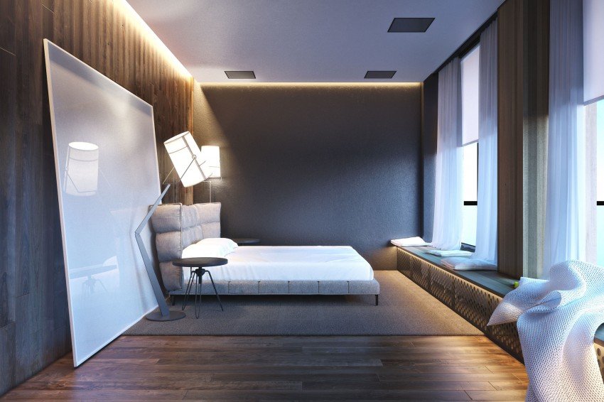 La version de Madison Taylor Design déco masculine chambre