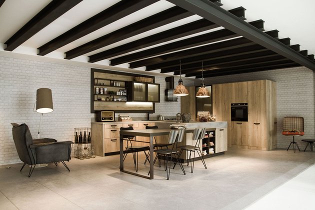 Une cuisine au style moderne Snaidero cuisine loft moderne