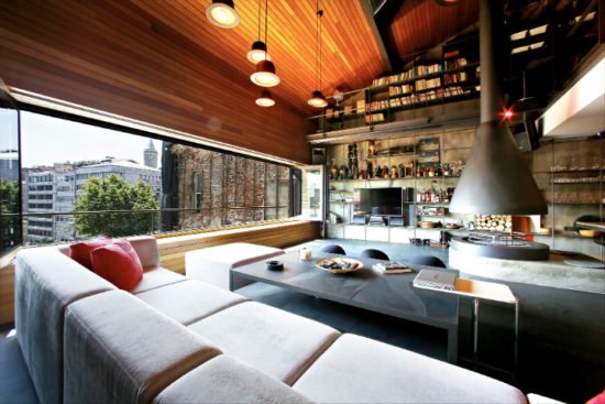 Ofist interieur deco loft metal bois