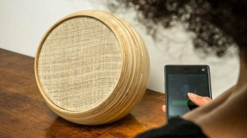 Hazang enceinte connectée design bambou
