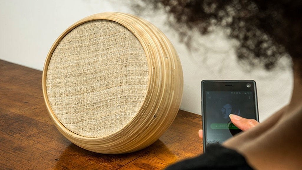 Hazang enceinte connectée design bambou