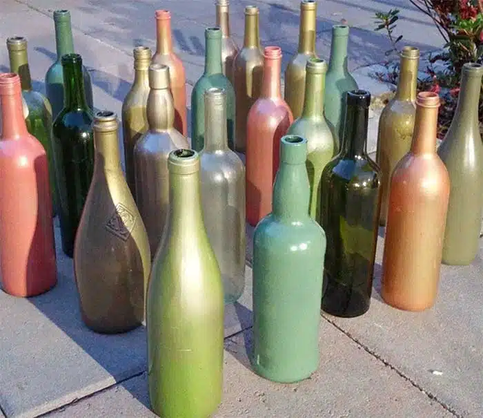 utiliser des bouteilles en verre pour sa décoration