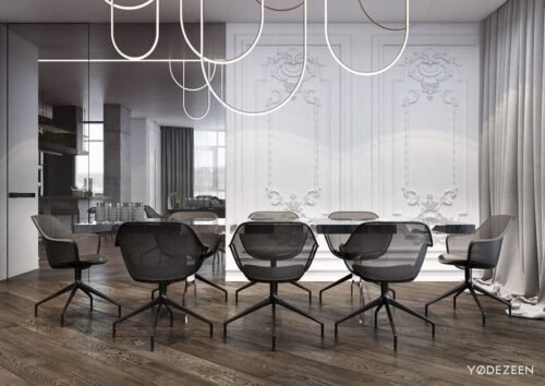 appartement moderne aux légers accents classiques