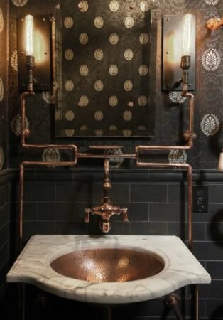salles de bains design vintage industriel