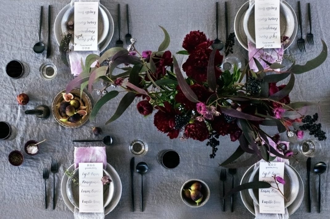 Décorations de table d’automne