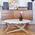 table basse relevable Karim Fargeau Boulon Blanc