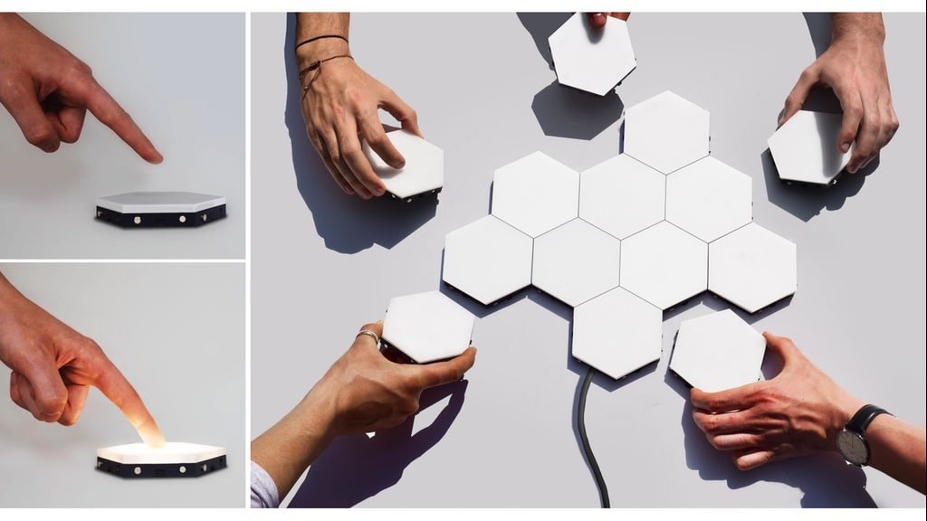 Helios applique modulaire design et tactile