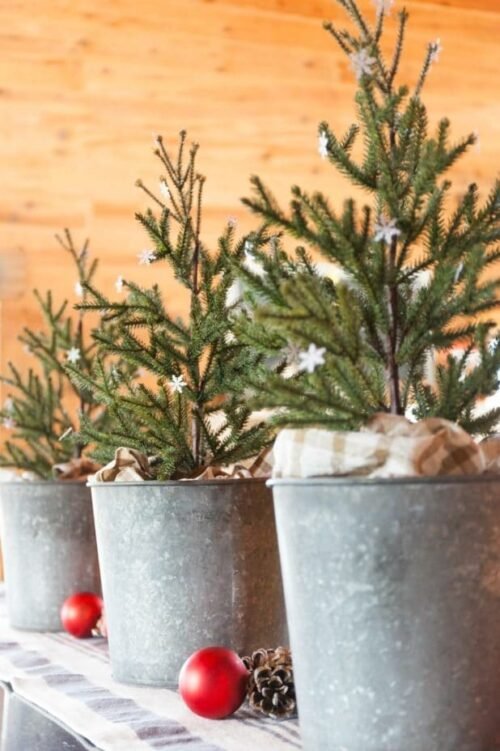 Tendance déco pour Noël zinc acier galvanisé