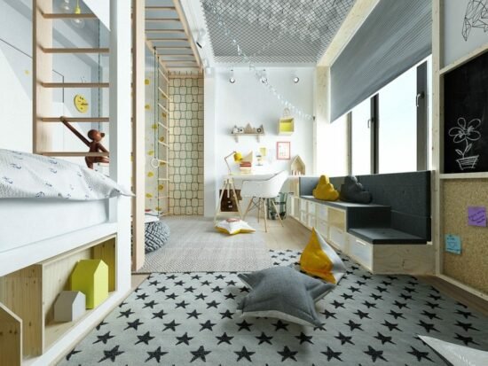 chambres d’enfant à la décoration moderne et colorée