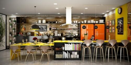 cuisines jaunes design