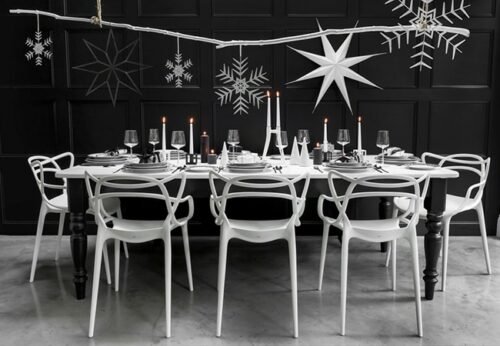 déco de Noël monochrome