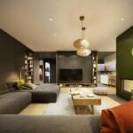 maison contemporaine aux couleurs automnales