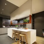 maison contemporaine aux couleurs automnales