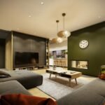 maison contemporaine aux couleurs automnales