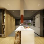 maison contemporaine aux couleurs automnales