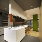 maison contemporaine aux couleurs automnales