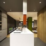 maison contemporaine aux couleurs automnales