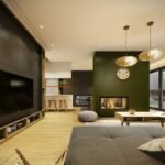 maison contemporaine aux couleurs automnales