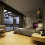 maison contemporaine aux couleurs automnales