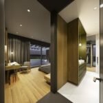 maison contemporaine aux couleurs automnales