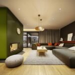 maison contemporaine aux couleurs automnales