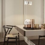 Honey White - Lumière et sophistication moderne dans un appartement de deux chambres
