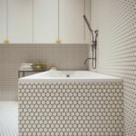 Honey White - Lumière et sophistication moderne dans un appartement de deux chambres