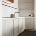 Honey White - Lumière et sophistication moderne dans un appartement de deux chambres