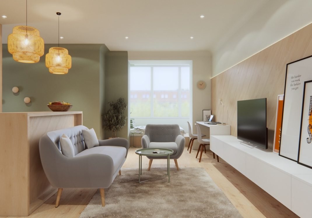 Gagner de l’espace dans un appartement avec une division de l’espace Gagner de l’espace dans un appartement avec une division de l’espace
