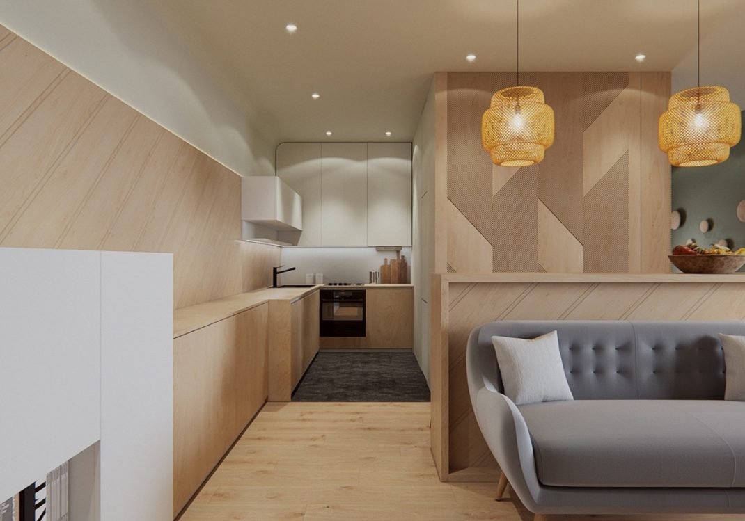Gagner de l’espace dans un appartement avec une division de l’espace Gagner de l’espace dans un appartement avec une division de l’espace
