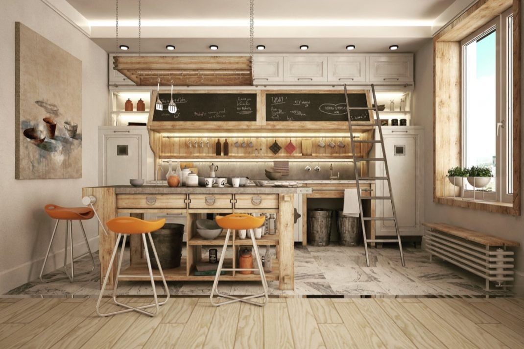Des cuisines indu colorées Des cuisines indu colorées
