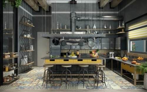 cuisines au style industriel